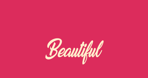 Beautiful Lovers font thumbnail